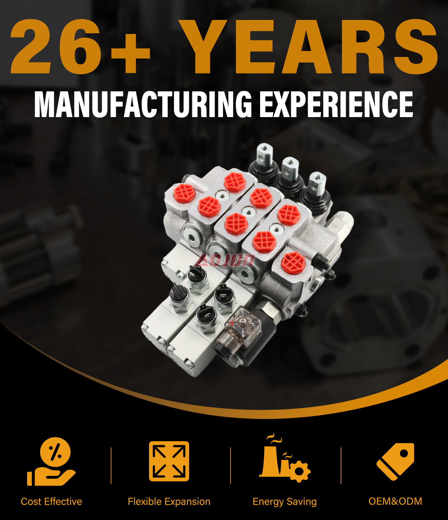 3 Spool Manual Sectional Directional Valve SD6 Micro Switch detailed image